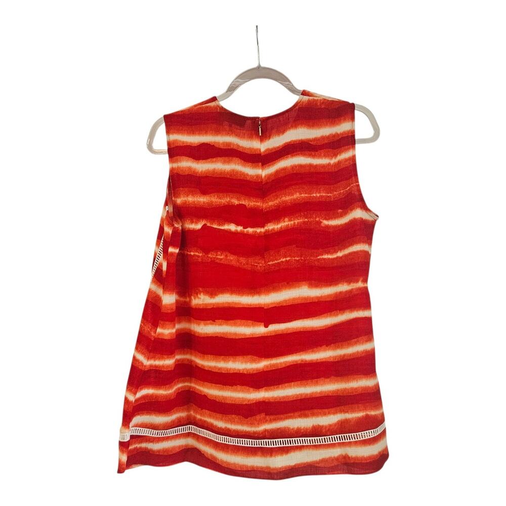 Donna Karan New York NWT Womens SM Sleeveless Tank Blouse Sunset Orange Colors - Picture 2 of 9